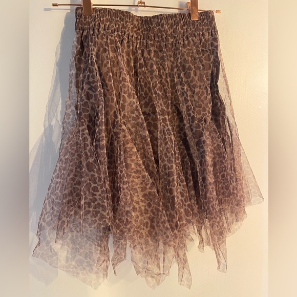 Leopard Print Tulle‎ Skirt - Picture 1 of 5